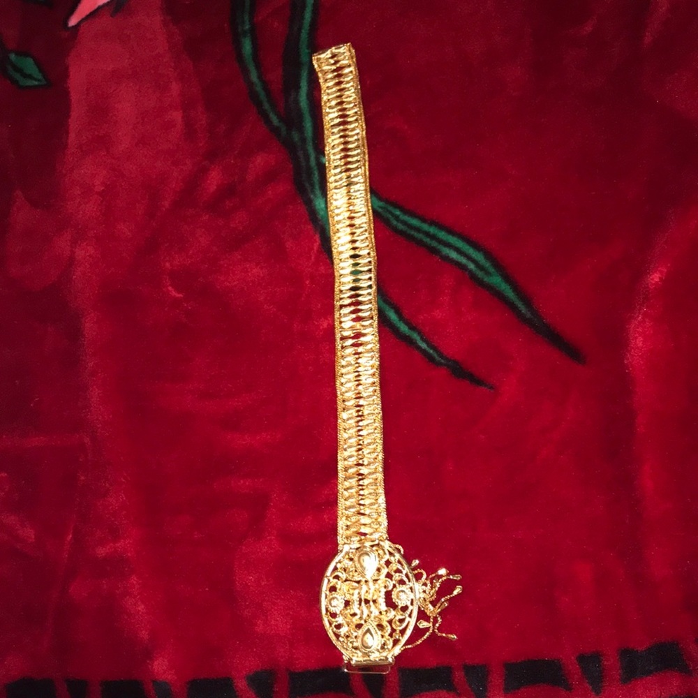 Rose gold belt